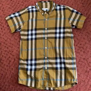 Children Short Sleeve Burberry Shirt